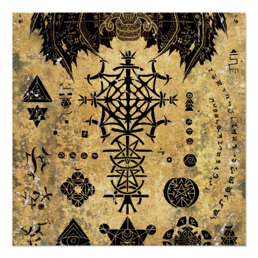 occult symbool perfect poster (Voorkant)