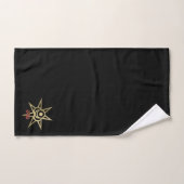 occult symbool septagram bad handdoek (Handdoek)