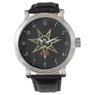 occult symbool septagram horloge