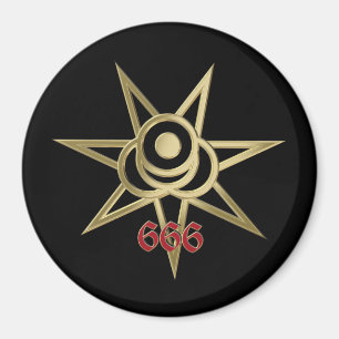 occult symbool septagram magneet