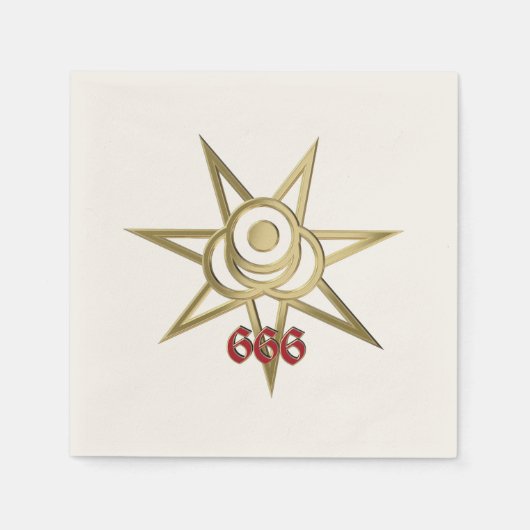 occult symbool septagram servet (Voorkant)