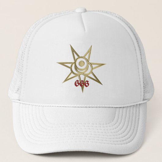 occult symbool septagram trucker pet (Voorkant)