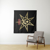 occult symbool septagram wandkleed (In Situ (horizontaal))