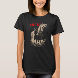 Occulte Atheïst Zwart Phillip Burning Church Stay T-shirt