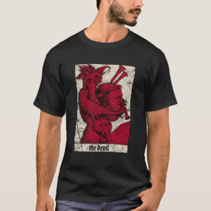 Occulte Baphomet de Duivel Middeleeuwse Satan Anti T-shirt