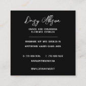 occulte esoterische alchemistische apotheker vierkante visitekaartje (Achterkant)