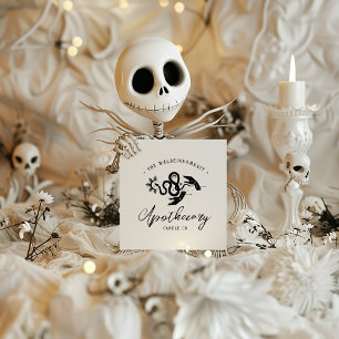 occulte esoterische alchemistische apotheker vierkante visitekaartje