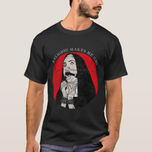 Occulte Gotische Grunge Antichrist Nun Satan Duive T-shirt