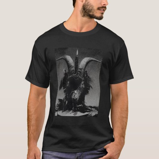 Occulte Gotische Hekserij Gothic Dark Art Satanic  T-shirt (Voorkant)