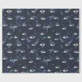 Occulte Gotische Mysterie Ogen Cadeaupapier (Vlak)