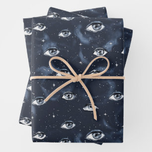 Occulte Gotische Mysterie Ogen Inpakpapier Vel