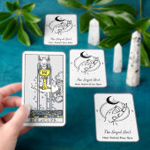 Occulte hand en een maan pokerkaarten (Insitu)