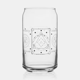 Occulte Heilige Geometrie Hemelse Glazen Wrap