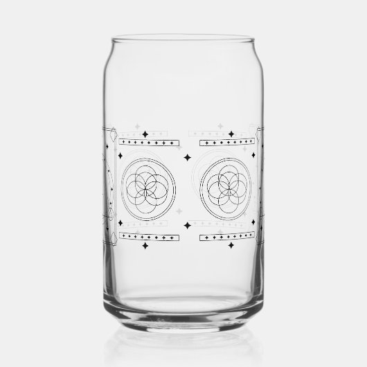 Occulte Heilige Geometrie Hemelse Glazen Wrap (Rechts)