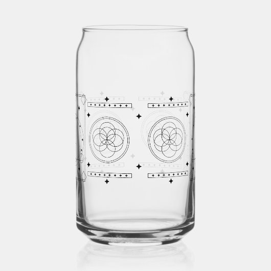 Occulte Heilige Geometrie Hemelse Glazen Wrap (Links)