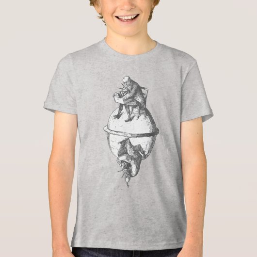Occulte Pasilalinisch-sympathische Kompas Slak Tri-Blend Shirt (Voorkant)