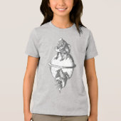 Occulte Pasilalinisch-sympathische Kompas Slak Tri-Blend Shirt (Voorkant)