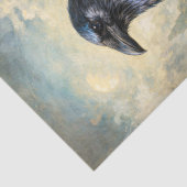 Occulte Raven Decoupage Tissuepapier (Detail)