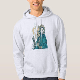 Occulte Rookende Ram Schedel Hoodie