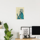 Occulte Rookram Schedel Poster (Thuiskantoor)