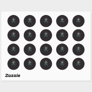Occulte spin mystieke geometrie donkere kunst ronde sticker