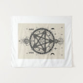 Occulte symbolen patroon wandkleed (Voorkant (horizontaal))