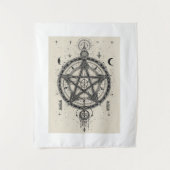 Occulte symbolen patroon wandkleed (Voorkant)