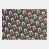 occulte zonneplanet en regenboog inpakpapier vel (Voorkant 2)