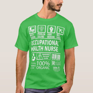 Occupational Health Nurse Multitasking J T-shirt