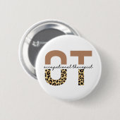 Occupational therapeut OT-cheetah-cadeaus Ronde Button 5,7 Cm (Voorkant /achterkant)
