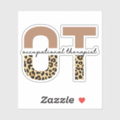 Occupational therapeut OT-cheetah-cadeaus Sticker (Vel)