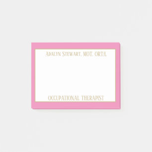 OCCUPATIONAL therapeut post het merkt op Post-it® Notes