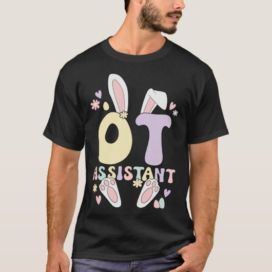 Occupational Therapist Assistant Easter Bunny OTA  T-shirt (Voorkant)