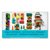 "Occupational Therapist Child Therapy Play Toys" Magnetisch Visitekaartje (Voorkant)