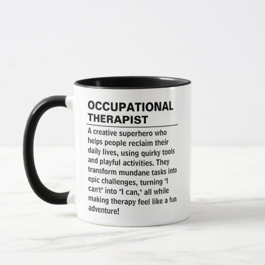 Occupational therapist Definition Mug OT Gift Mok (Links)