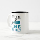 Occupational Therapist Therapy Fine Motor Skills Tweekleurige Koffiemok (Voorkant links)