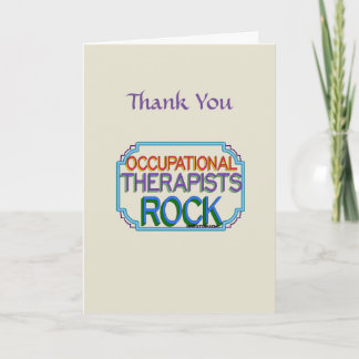 Occupational Therapists Rock Dankuwel Bedankkaart