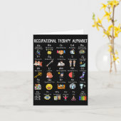 Occupational Therapy Alphabet Ota Funny Teacher Lo Kaart (Gele Bloem)