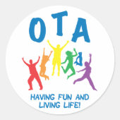 Occupational Therapy Assistant STICKERS Rond (Voorkant)