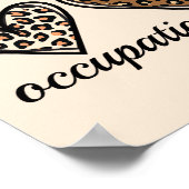 Occupational Therapy Cheetach Print Heart (Hoek)
