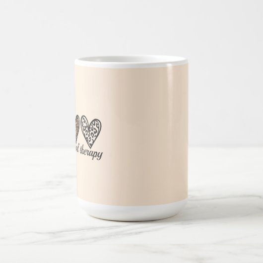 Occupational Therapy Cheetach Print Heart Koffiemok (Center)