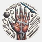 Occupational Therapy Elements Ronde Sticker (Voorkant)