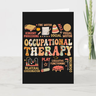 Occupational Therapy Fall Autumn Ot Retro Thanksgi Kaart