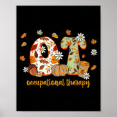 Occupational Therapy Fall Ot Ota Autumn Thanksgivi Poster (Voorkant)