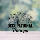 Occupational Therapy Floral Occupational OT Acryl Bord (Neutraal)