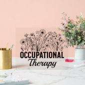 Occupational Therapy Floral Occupational OT Acryl Bord (Huwelijk)