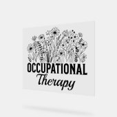Occupational Therapy Floral Occupational OT Acryl Bord (Hoek)