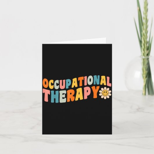 Occupational Therapy Groovy Occupational Therast O Kaart (Voorkant)
