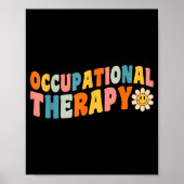 Occupational Therapy Groovy Occupational Therast O Poster (Voorkant)