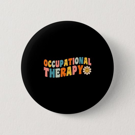 Occupational Therapy Groovy Occupational Therast O Ronde Button 5,7 Cm (Voorkant)